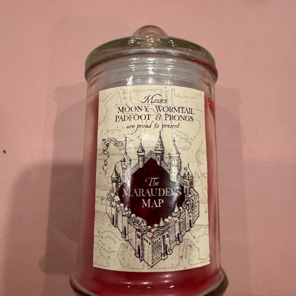 Primark Harry Potter Marauders Map Red Candle